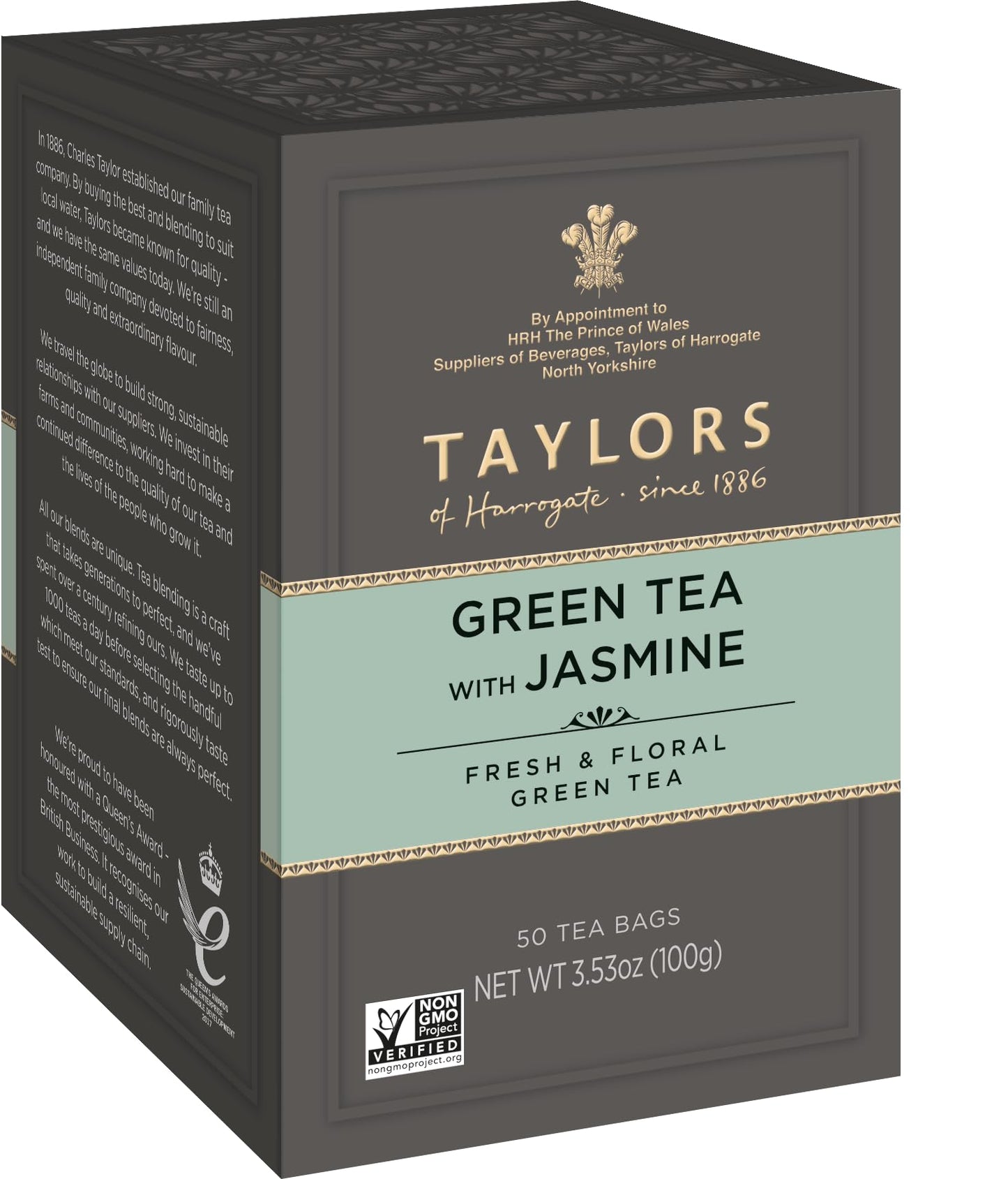 Taylors of Harrogate Green Tea with Jasmine, 50 Teabags