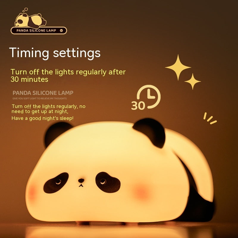 Panda Fat Up To Small Night Lamp Luminous Decompression Ornaments