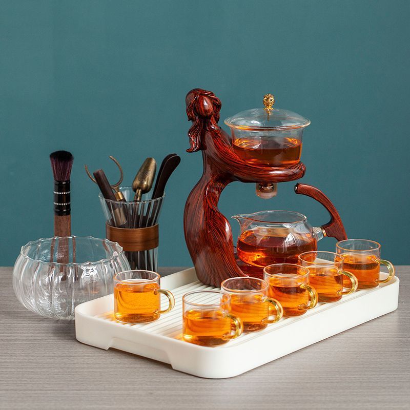Maid Semi-automatic Tea Set Tea Making Kungfu Teapot